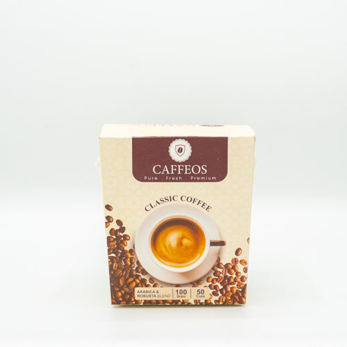 Caffeos Classic Instant Coffee 100 grams.